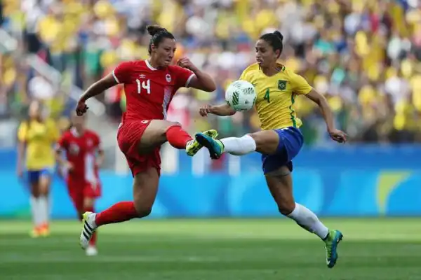Women Football:  Canada Beat Brazil at the Rio olympics to Win Bronze
